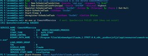sc qc output showing START_TYPE back at 2 (AUTO_START) after being set to disabled